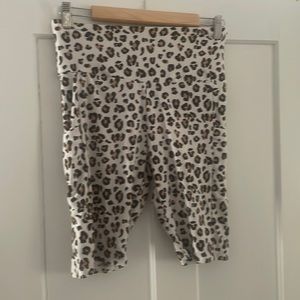 Woman’s cheetah print biker shorts. Size large